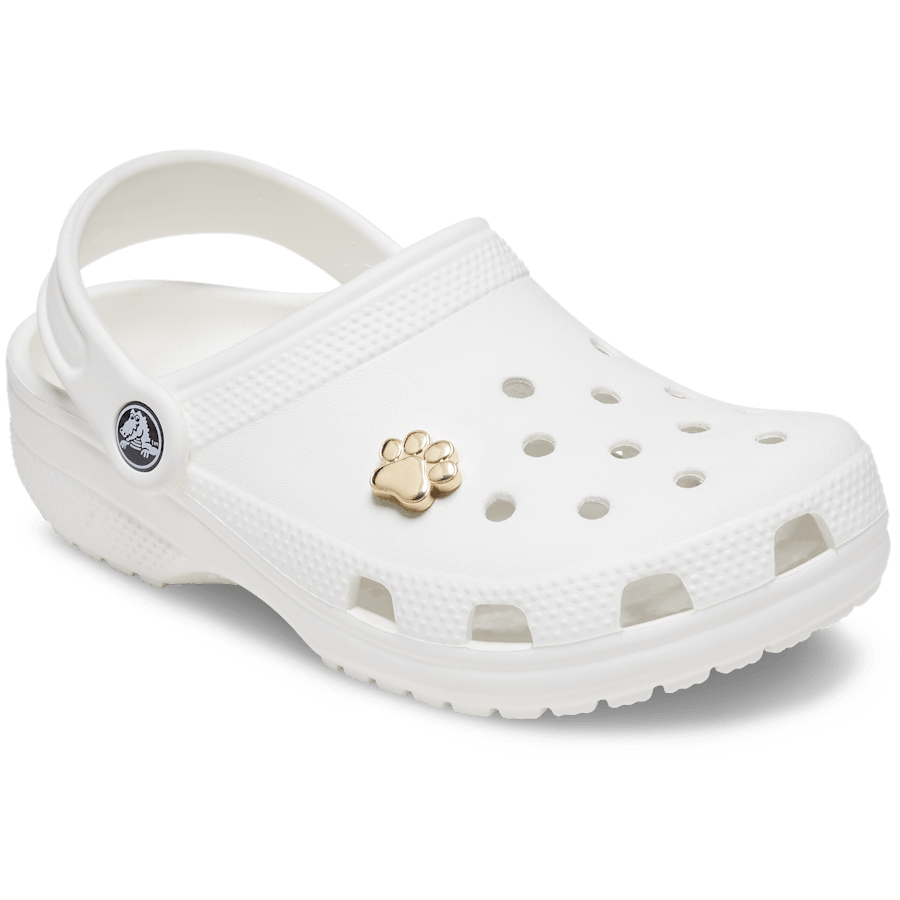 Crocs Trending Gold Dog Paw Jibbitz™ charms