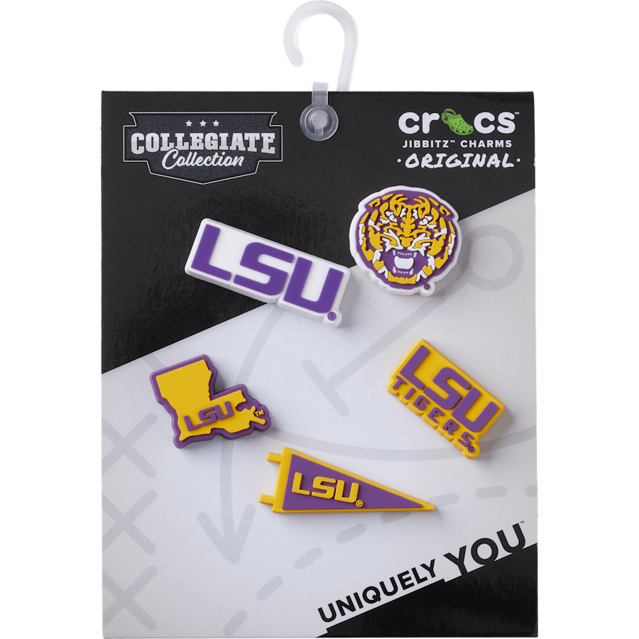 Crocs Latest LSU 5 Pack Jibbitz™ charms