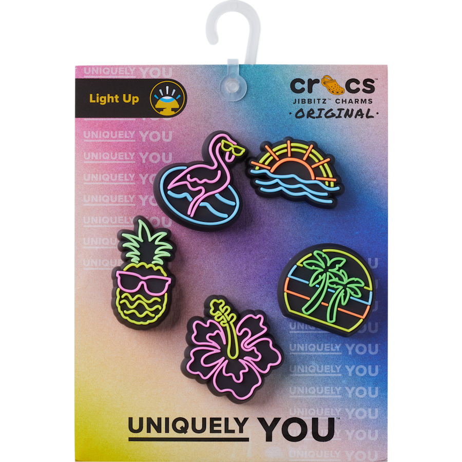 Crocs Signature Lights Up Neon 5 Pack Jibbitz™ charms