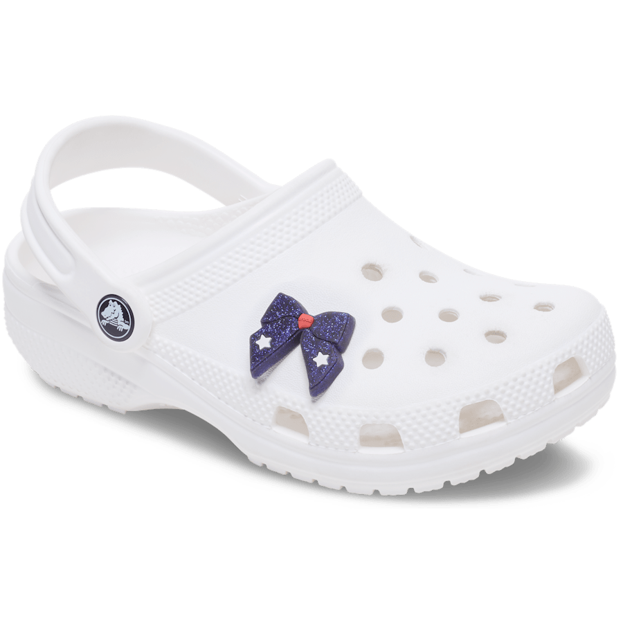 Crocs Everyday Glittery Blue Bow Jibbitz™ charms