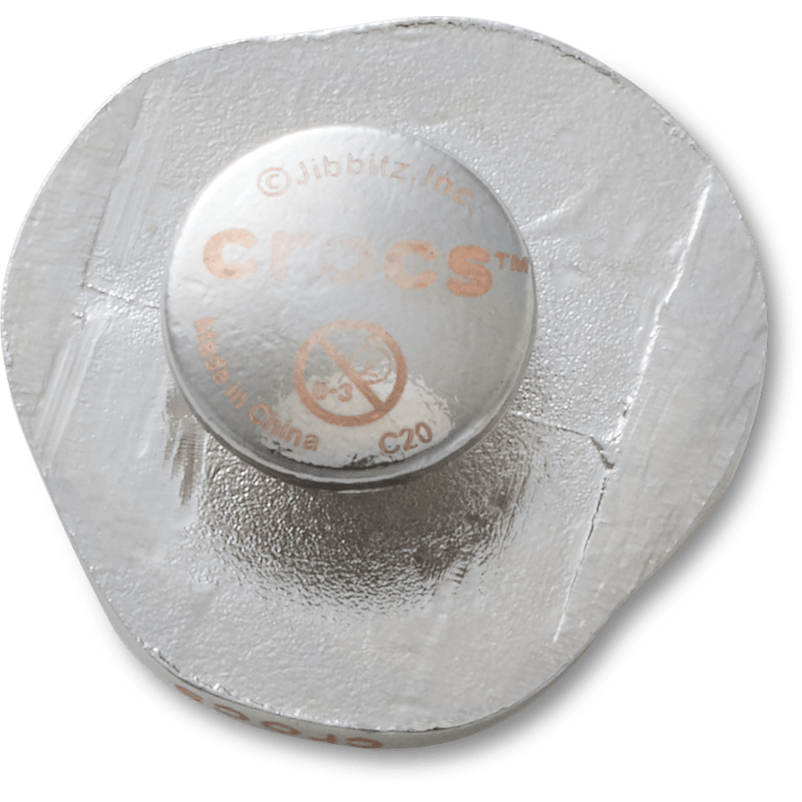 Crocs Trending Silver and Pearl Disc Jibbitz™ charms