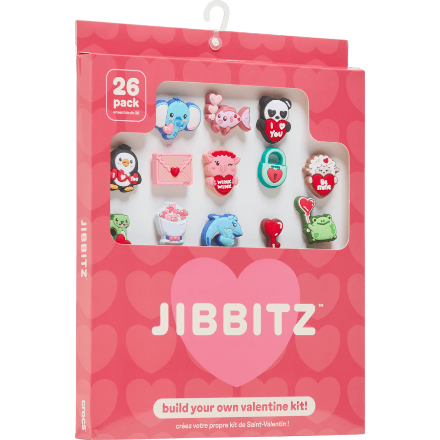 Crocs Discount Valentines Day Card 26 Pack Jibbitz™ charms