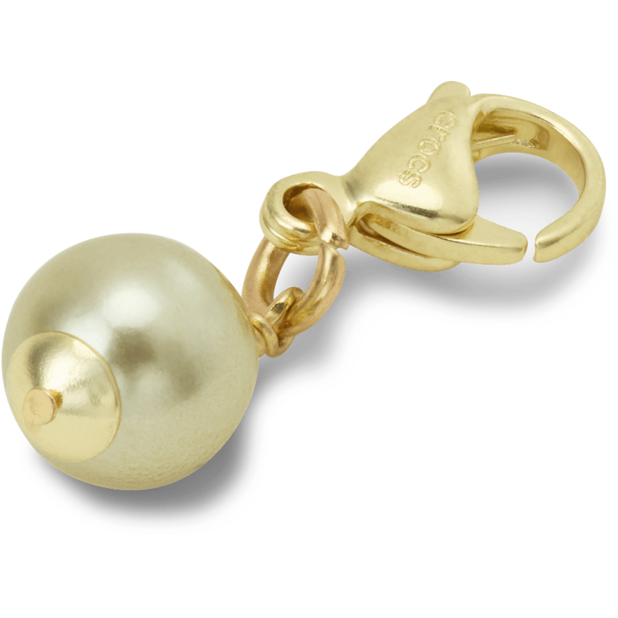 Crocs Best Price Gold and Green SMT Pearl Charm Jibbitz charm