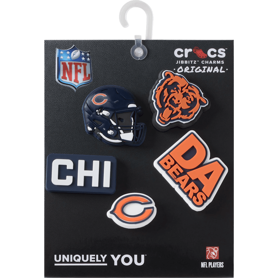 Crocs Great Value NFL Chicago Bears 5 Pack Jibbitz Shoe Charm