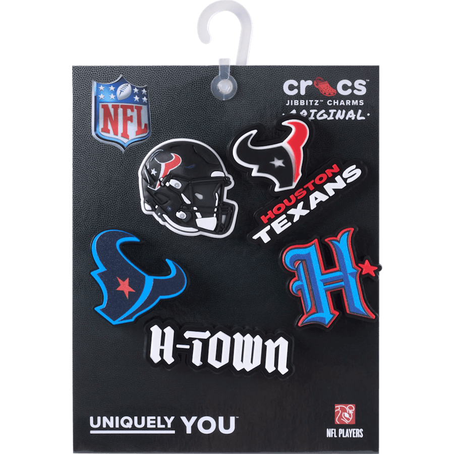 Crocs Best Price NFL Houston Texans 5 Pack Jibbitz Shoe Charm
