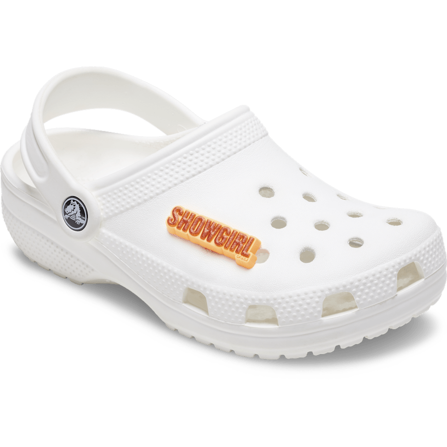 Crocs Exclusive Orange Glitter Sign Jibbitz™ charms