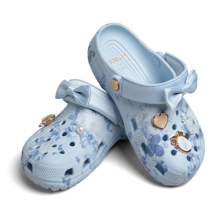 Crocs Special Offer LoveShackFancy Blue Classic Clog