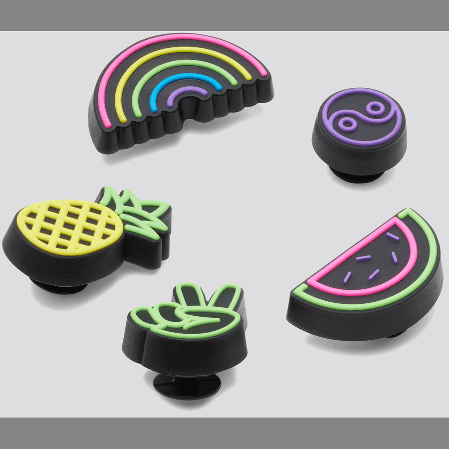 Crocs Hot Sale Lights Up Fun 5 Pack Jibbitz Shoe Charm