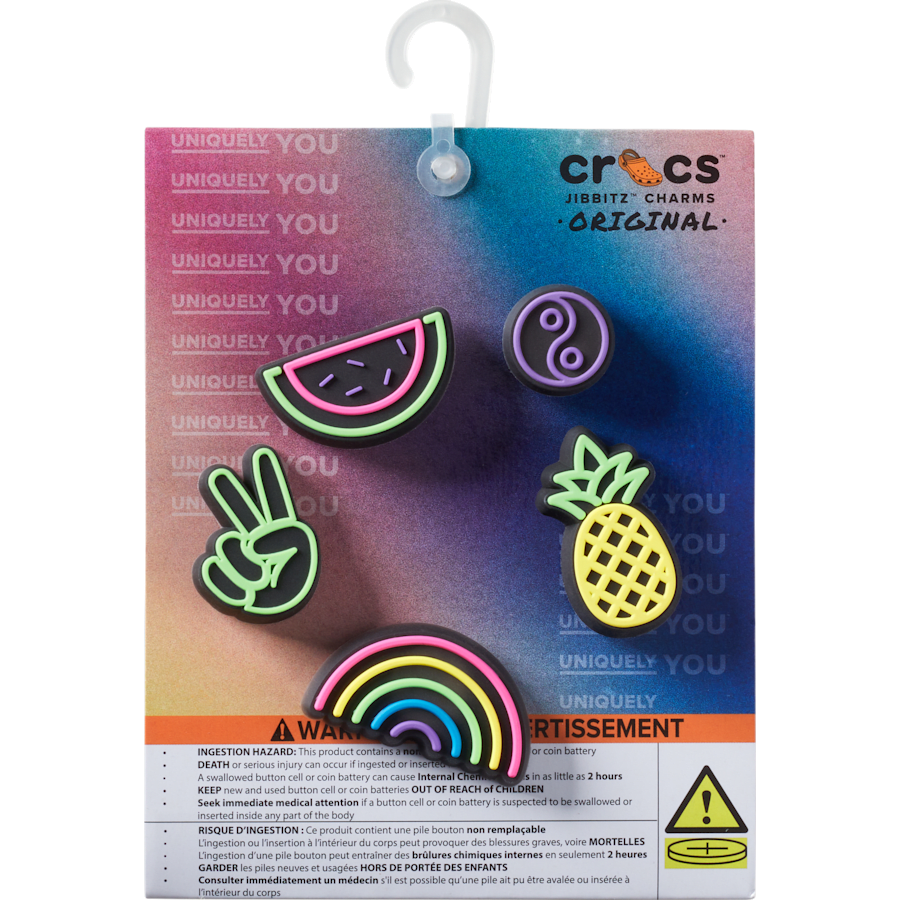 Crocs Hot Sale Lights Up Fun 5 Pack Jibbitz Shoe Charm