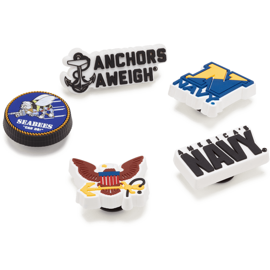 Crocs Premium Armed Forces US Navy 5Pck Jibbitz Shoe Charm