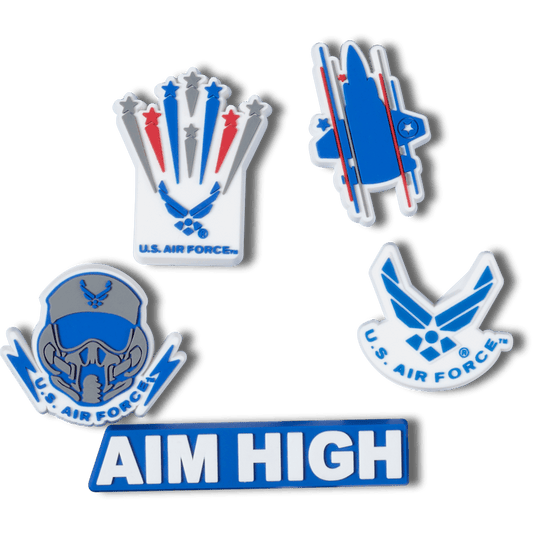 Crocs Customer Favorite Armed Forces US Air Force 5Pck Jibbitz Shoe Charm