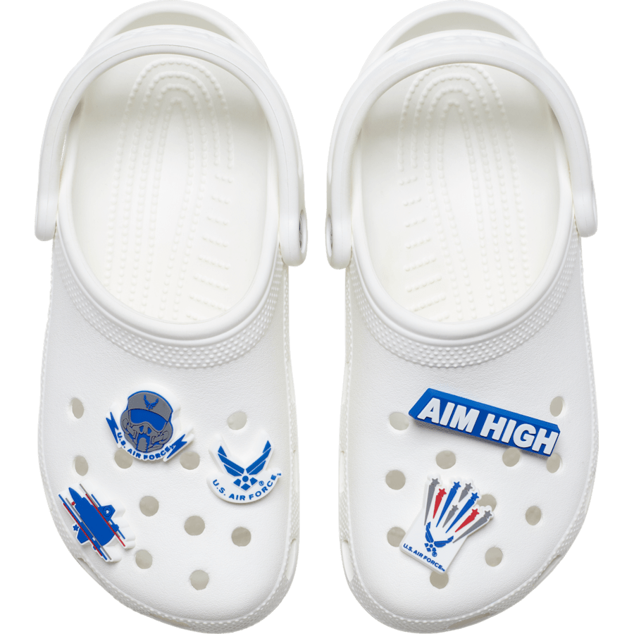 Crocs Customer Favorite Armed Forces US Air Force 5Pck Jibbitz Shoe Charm