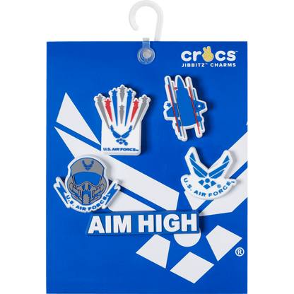 Crocs Customer Favorite Armed Forces US Air Force 5Pck Jibbitz Shoe Charm