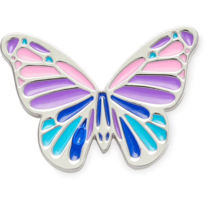 Crocs Customer Favorite Multi Purple Butterfly Jibbitz Shoe Charm