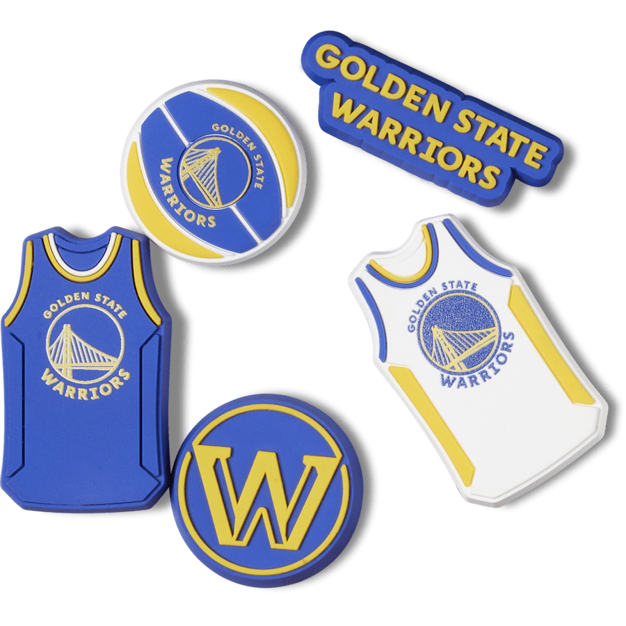 Crocs Quality NBA Golden State Warriors 5 Pack Jibbitz™ charms
