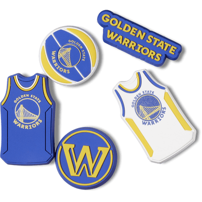 Crocs Quality NBA Golden State Warriors 5 Pack Jibbitz™ charms