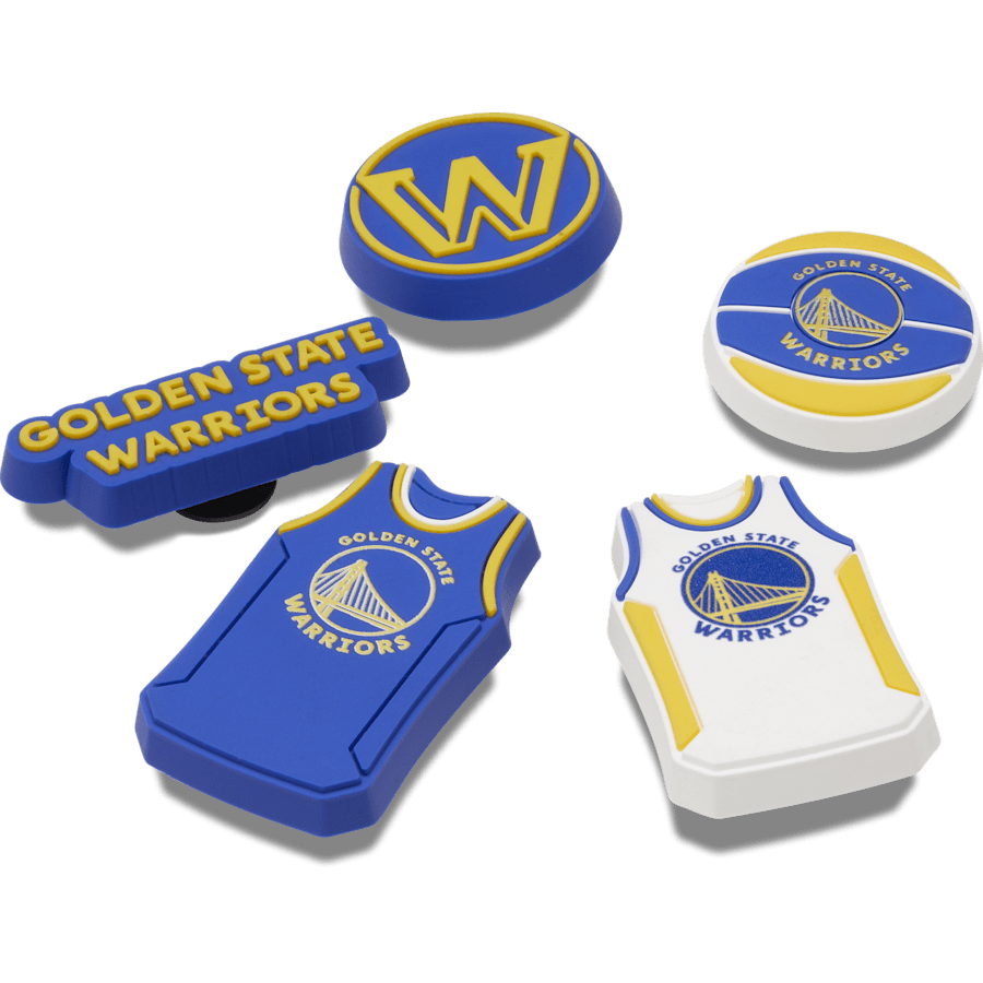 Crocs Quality NBA Golden State Warriors 5 Pack Jibbitz™ charms