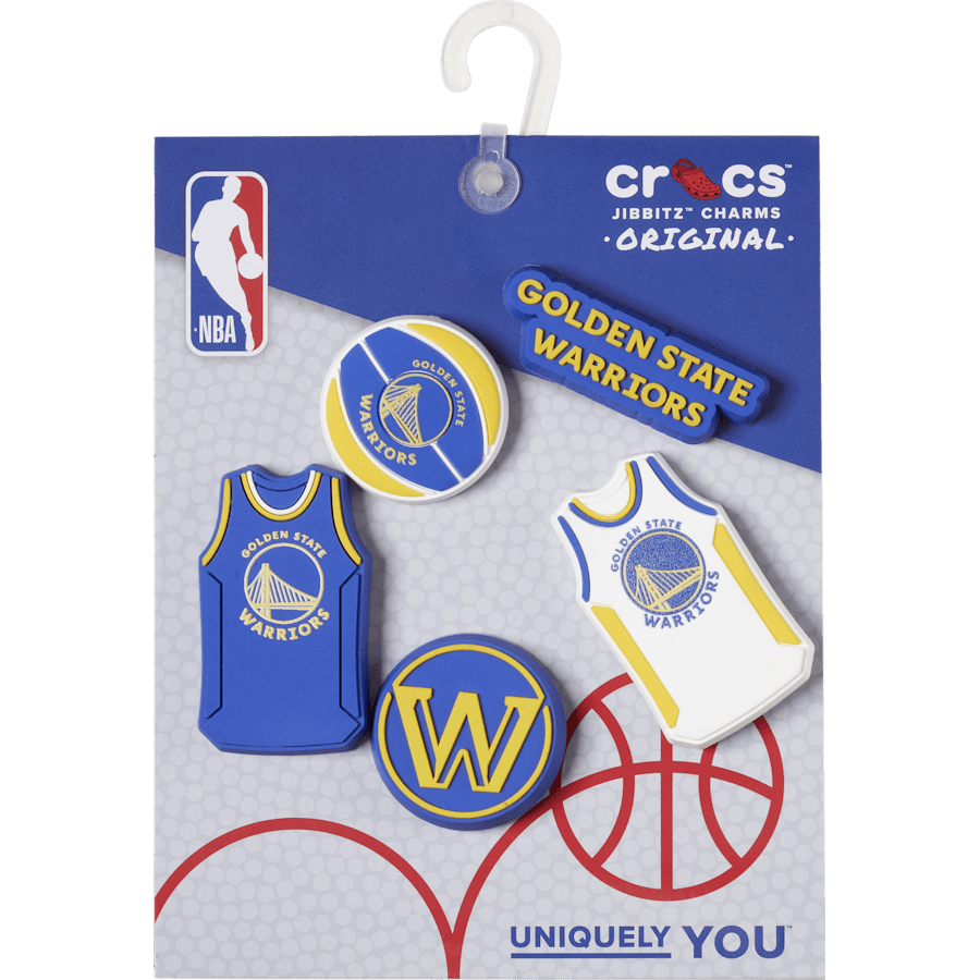 Crocs Quality NBA Golden State Warriors 5 Pack Jibbitz™ charms