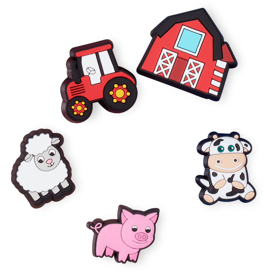 Crocs Deals Cutesey Farm Animal 5 Pack Jibbitz Shoe Charm