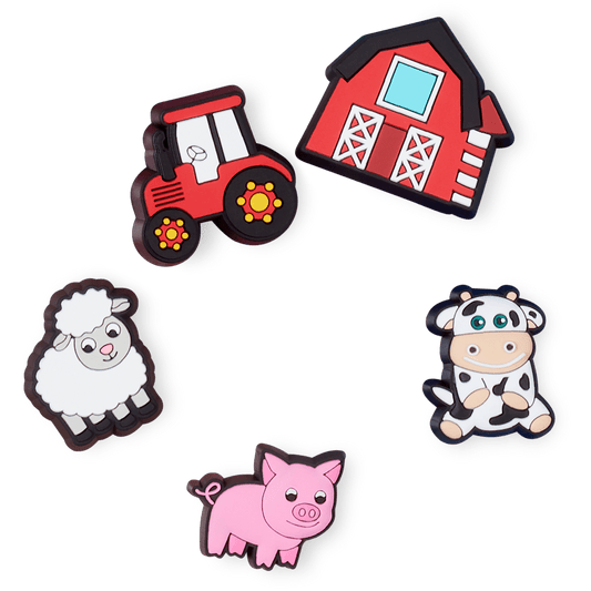 Crocs Deals Cutesey Farm Animal 5 Pack Jibbitz Shoe Charm