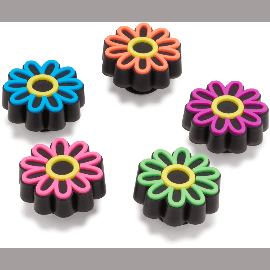 Crocs Classic Lights Up Daisy 5 Pack Jibbitz Shoe Charm