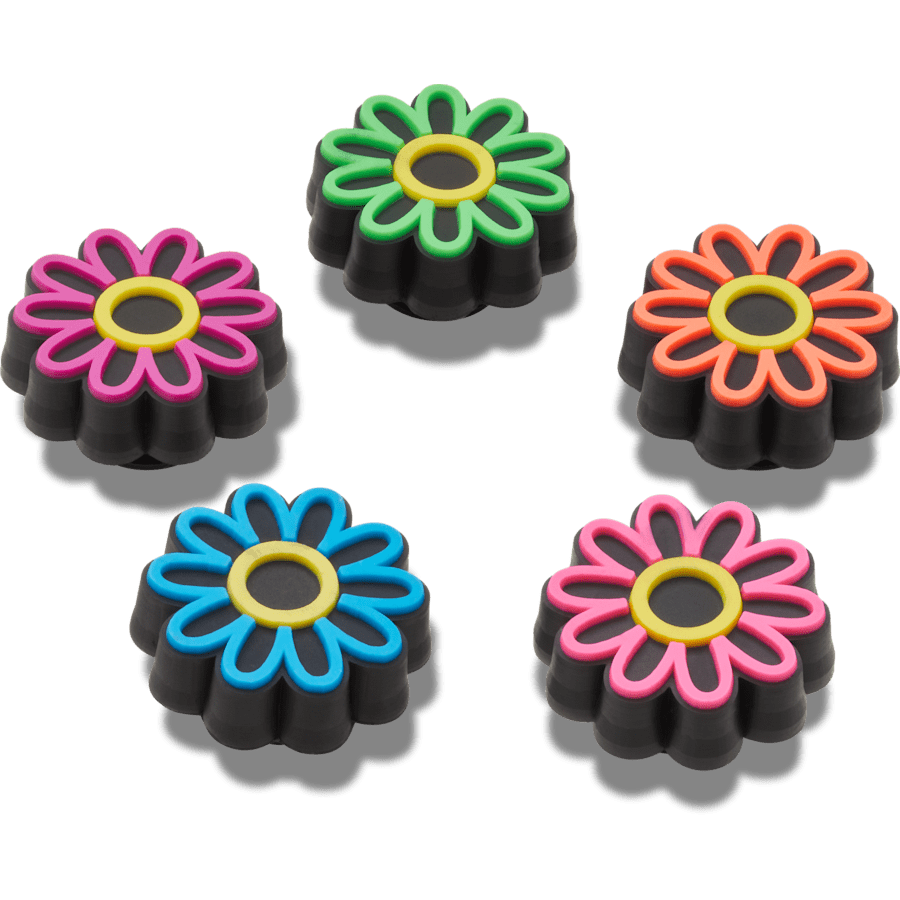 Crocs Classic Lights Up Daisy 5 Pack Jibbitz Shoe Charm