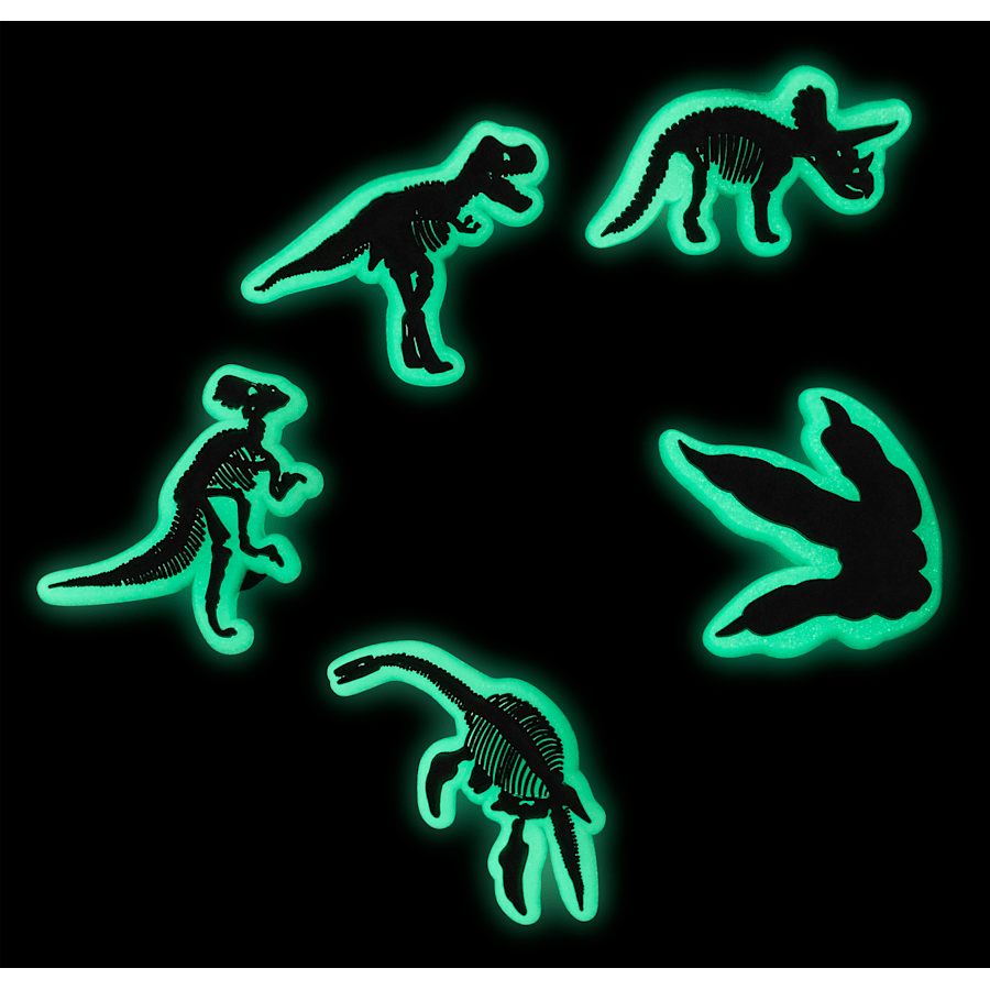 Crocs Trusted Glow In The Dark Dino 5 Pack Jibbitz Shoe Charm