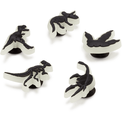 Crocs Trusted Glow In The Dark Dino 5 Pack Jibbitz Shoe Charm