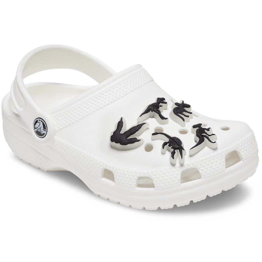 Crocs Trusted Glow In The Dark Dino 5 Pack Jibbitz Shoe Charm
