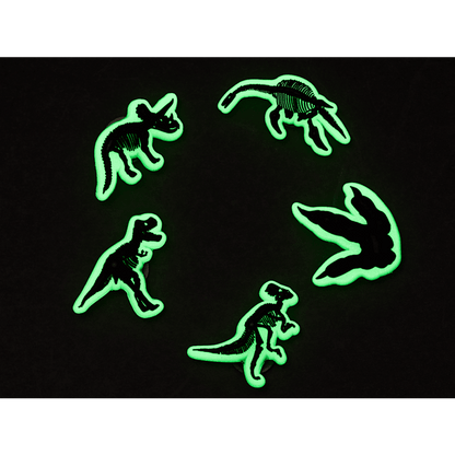 Crocs Trusted Glow In The Dark Dino 5 Pack Jibbitz Shoe Charm