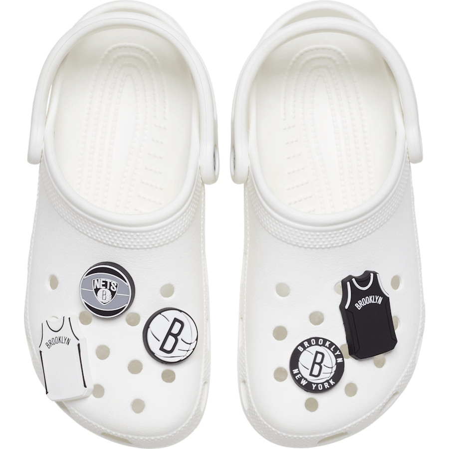 Crocs Exclusive NBA Brooklyn Nets 5 Pack Jibbitz™ charms