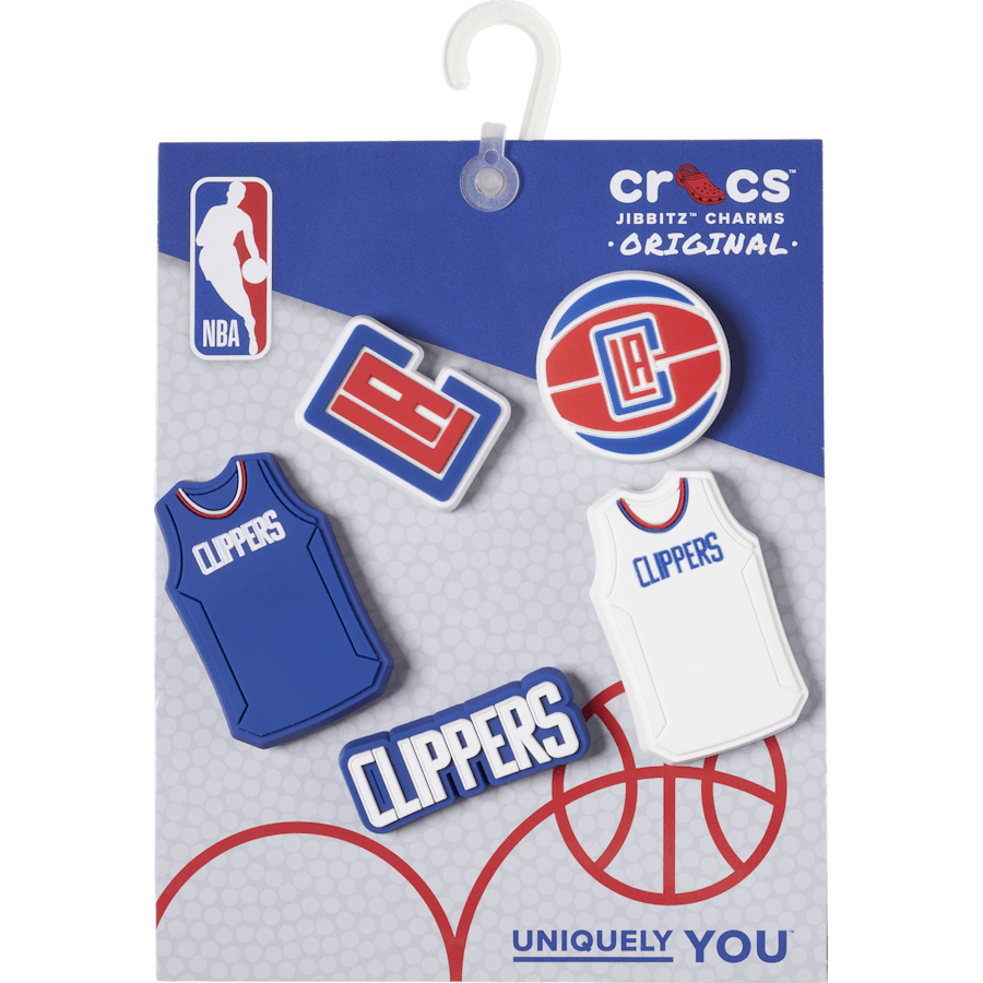 Crocs Customer Favorite NBA Los Angeles Clippers 5 Pack Jibbitz™ charms