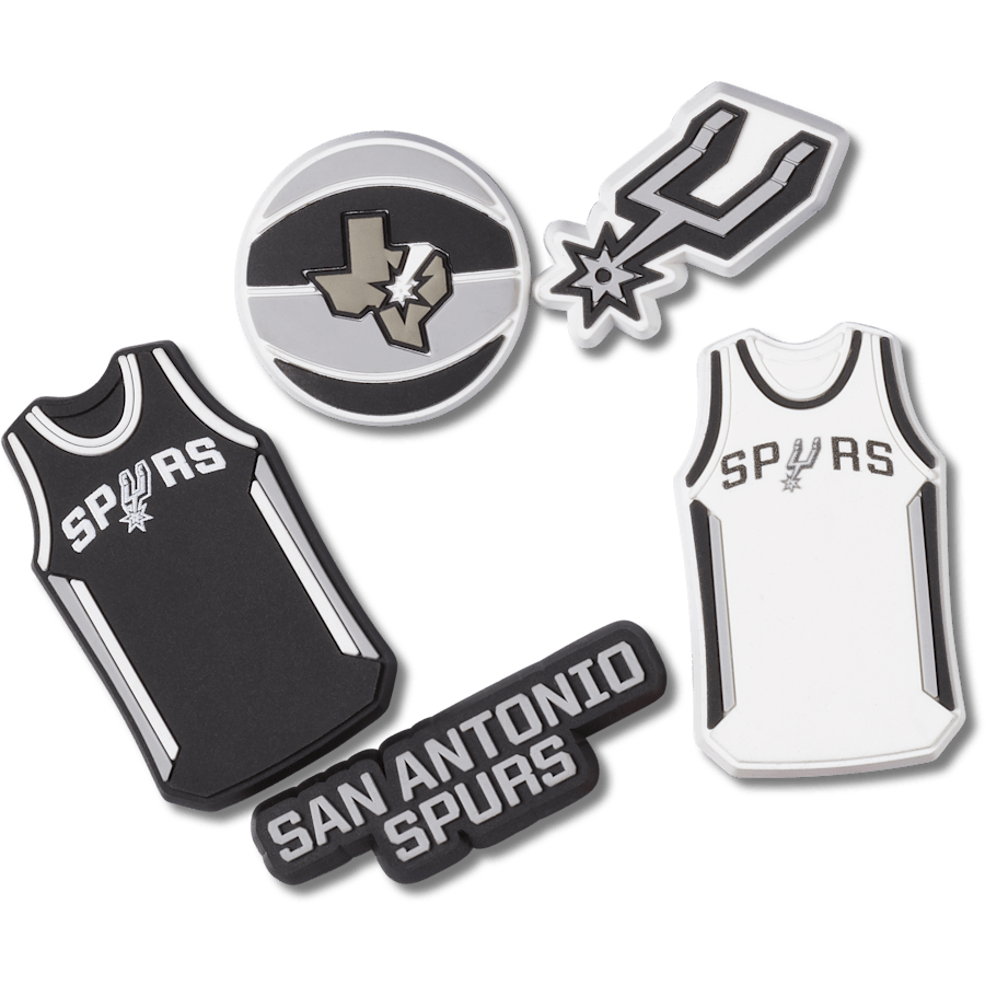 Crocs Essential NBA San Antonio Spurs 5 Pack Jibbitz™ charms