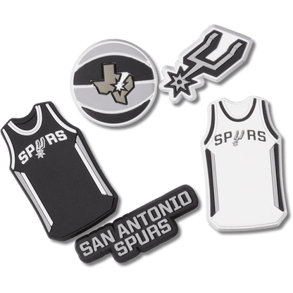 Crocs Essential NBA San Antonio Spurs 5 Pack Jibbitz™ charms