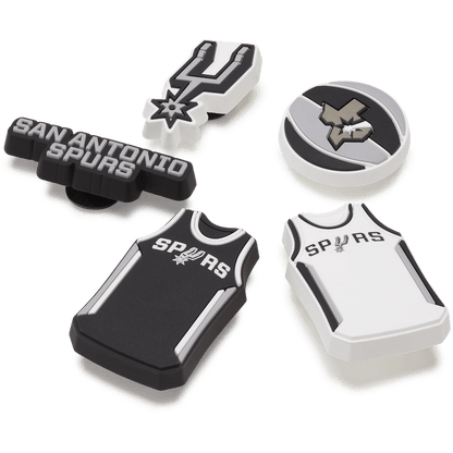 Crocs Essential NBA San Antonio Spurs 5 Pack Jibbitz™ charms