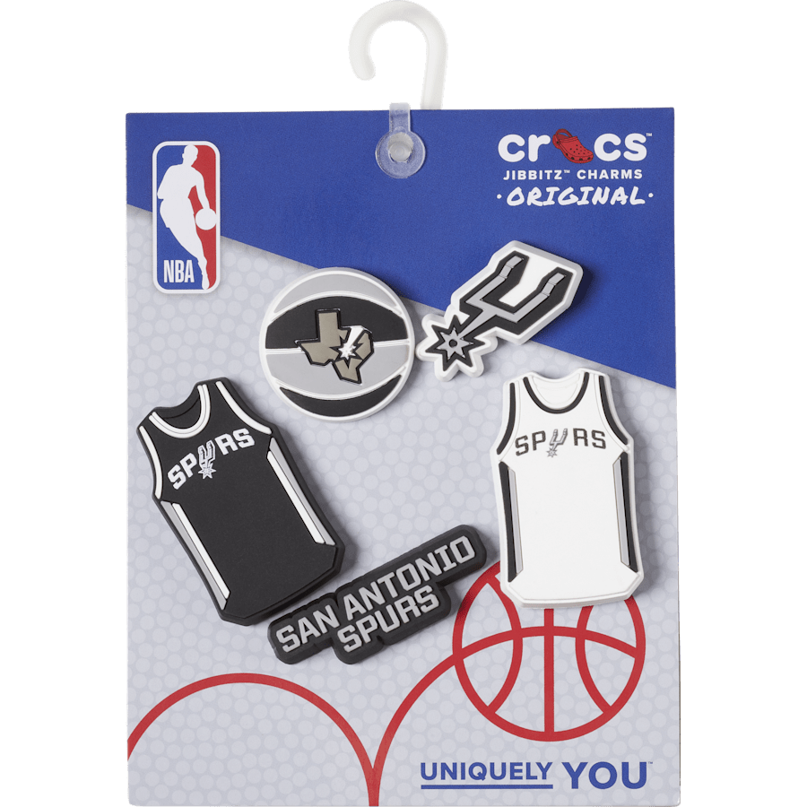 Crocs Essential NBA San Antonio Spurs 5 Pack Jibbitz™ charms