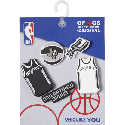 Crocs Essential NBA San Antonio Spurs 5 Pack Jibbitz™ charms