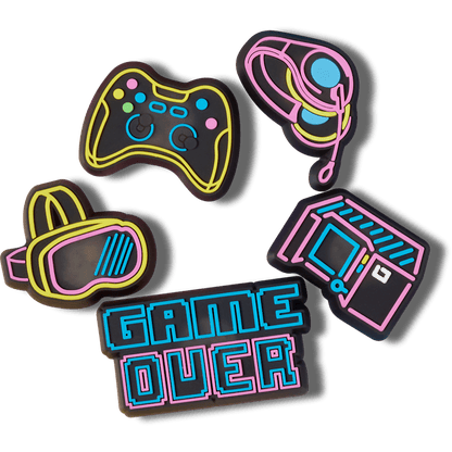 Crocs Best Price Lights Up Neon Gamer 5 Pack Jibbitz™ charms