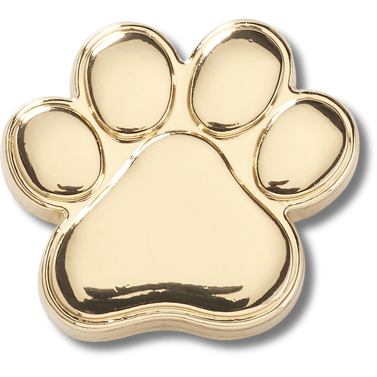 Crocs Trending Gold Dog Paw Jibbitz™ charms