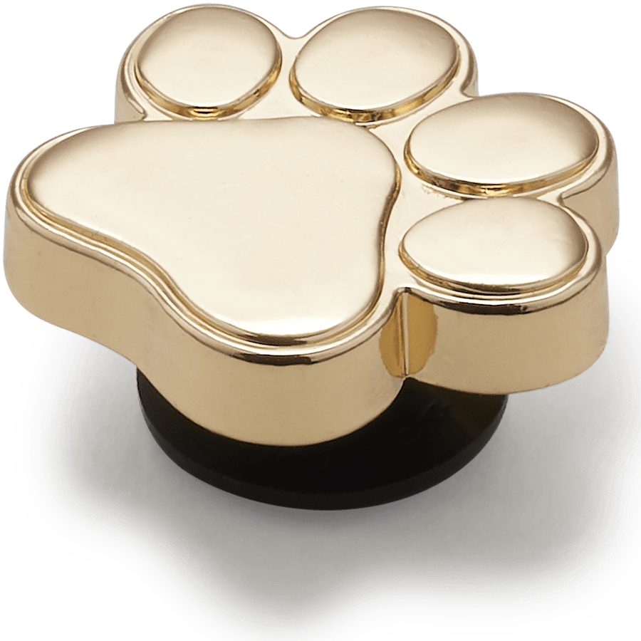 Crocs Trending Gold Dog Paw Jibbitz™ charms