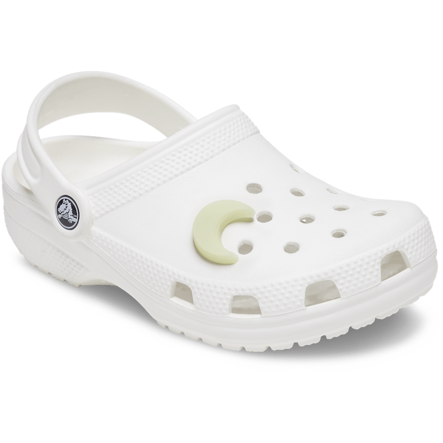 Crocs Featured Glow In The Dark Crescent Moon Jibbitz™ charms