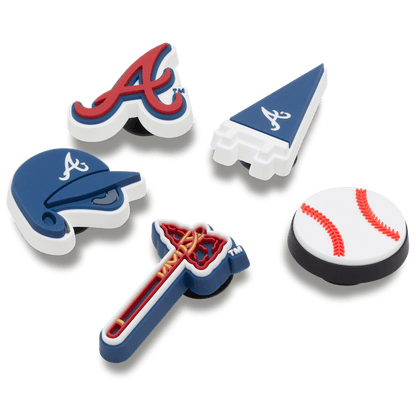 Crocs New MLB Atlanta Braves 5 Pack Jibbitz™ charms