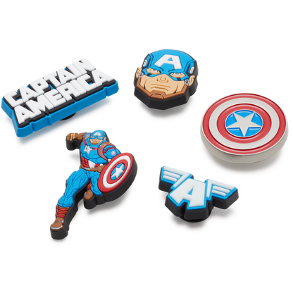 Crocs Hot Sale Captain America 5 Pack Jibbitz™ charms