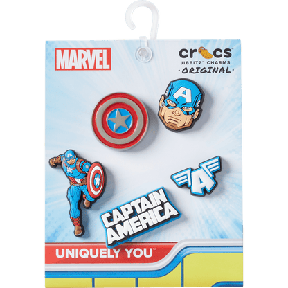 Crocs Hot Sale Captain America 5 Pack Jibbitz™ charms
