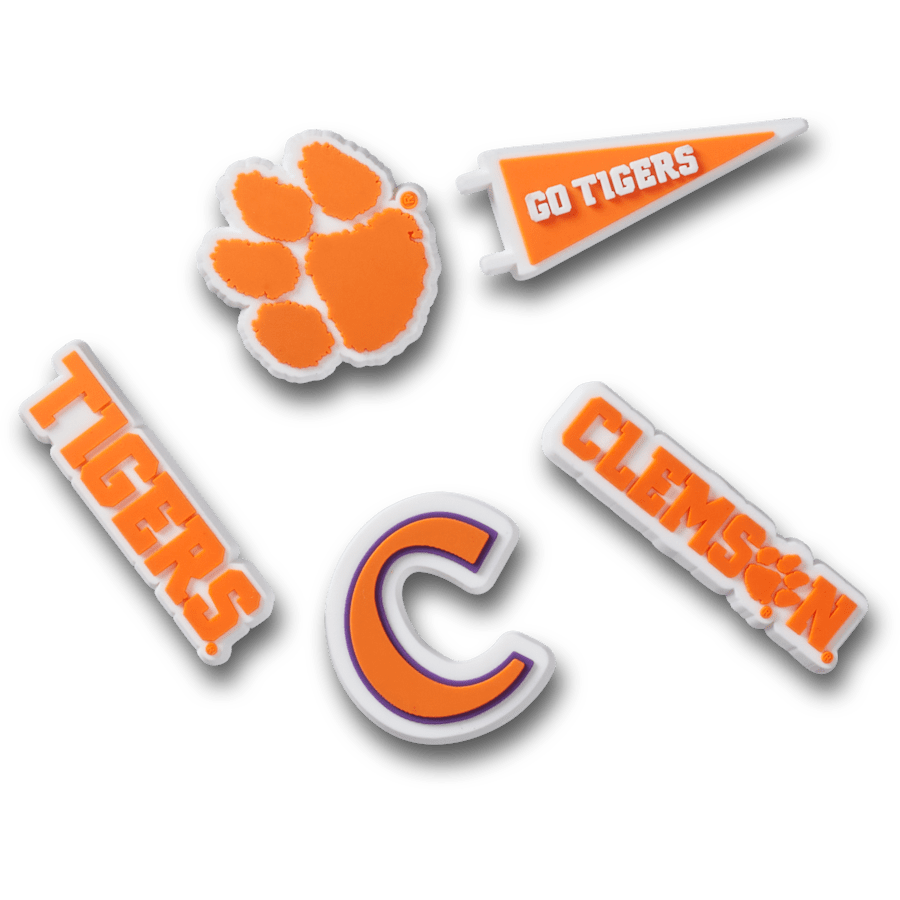 Crocs Essential Clemson Univ 5 Pack Jibbitz™ charms
