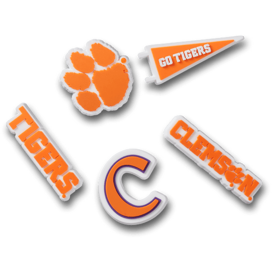 Crocs Essential Clemson Univ 5 Pack Jibbitz™ charms
