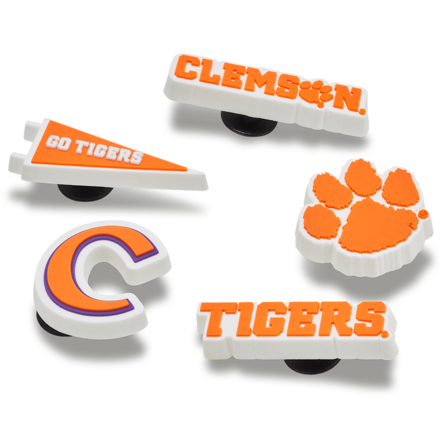 Crocs Essential Clemson Univ 5 Pack Jibbitz™ charms