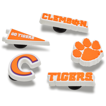 Crocs Essential Clemson Univ 5 Pack Jibbitz™ charms