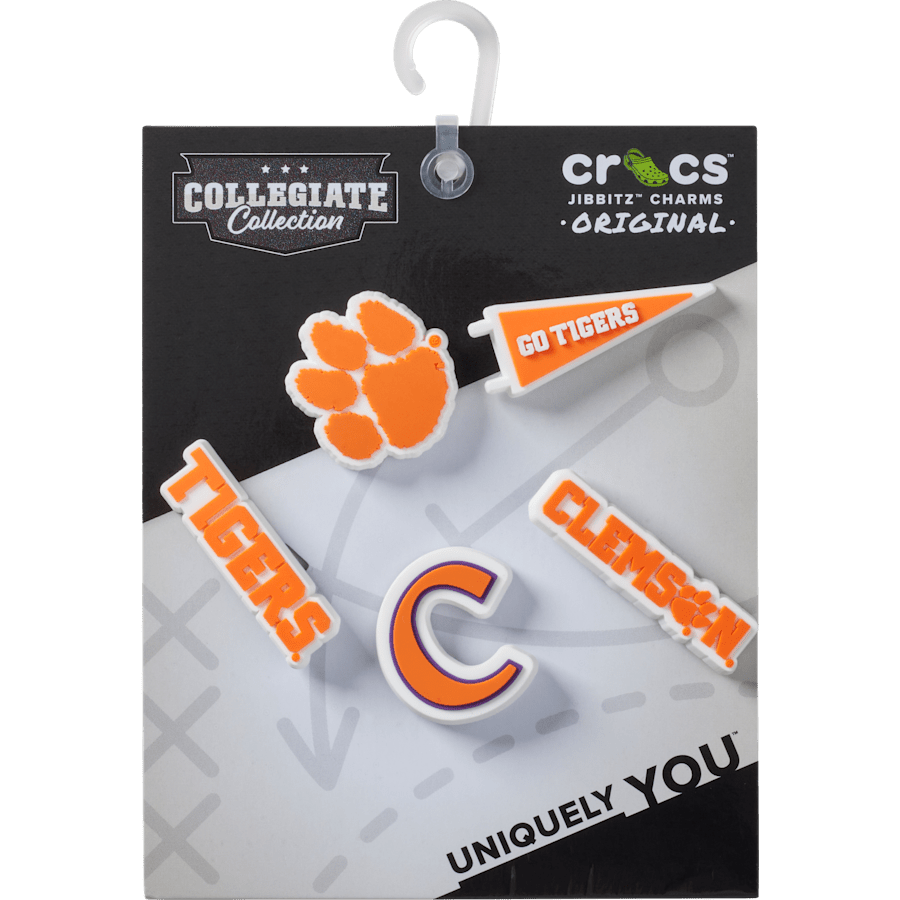 Crocs Essential Clemson Univ 5 Pack Jibbitz™ charms