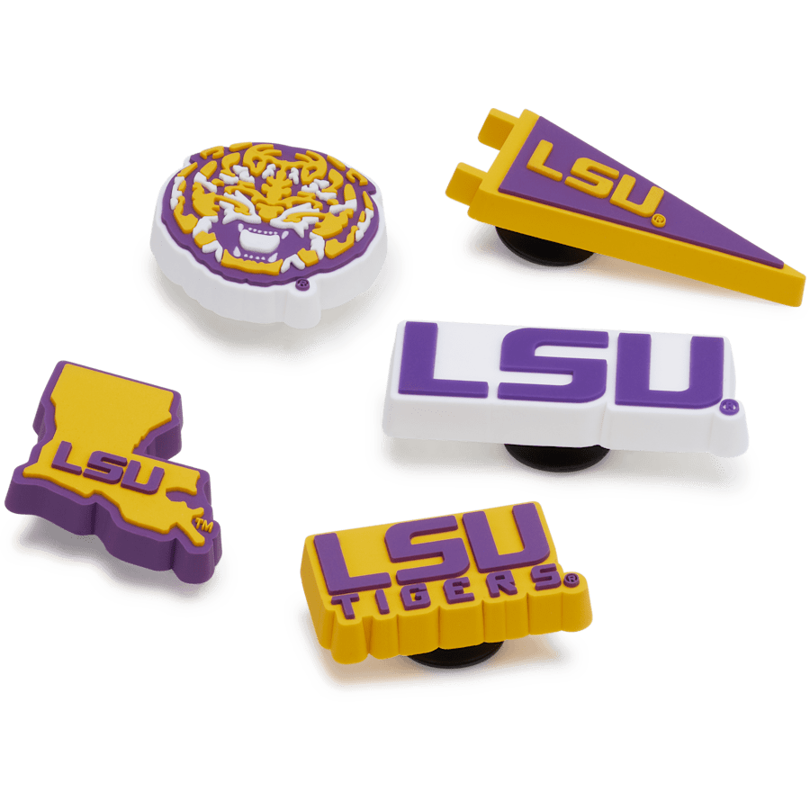 Crocs Latest LSU 5 Pack Jibbitz™ charms